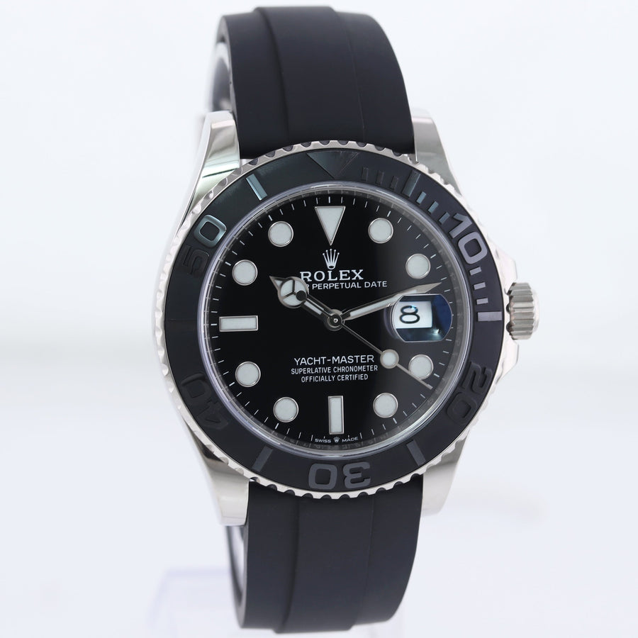 MINT 2019 PAPERS Rolex Yacht-Master 226659 White Gold 42mm Oysterflex Watch