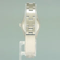 Ladies Rolex 24mm Steel 76080 Black Dial Oyster Perpetual Watch Box