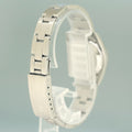 Ladies Rolex 24mm Steel 76080 Black Dial Oyster Perpetual Watch Box