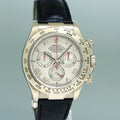 MINT 2005 PAPERS Rolex Daytona White Gold 116519 Meteorite Roman Leather Watch Box