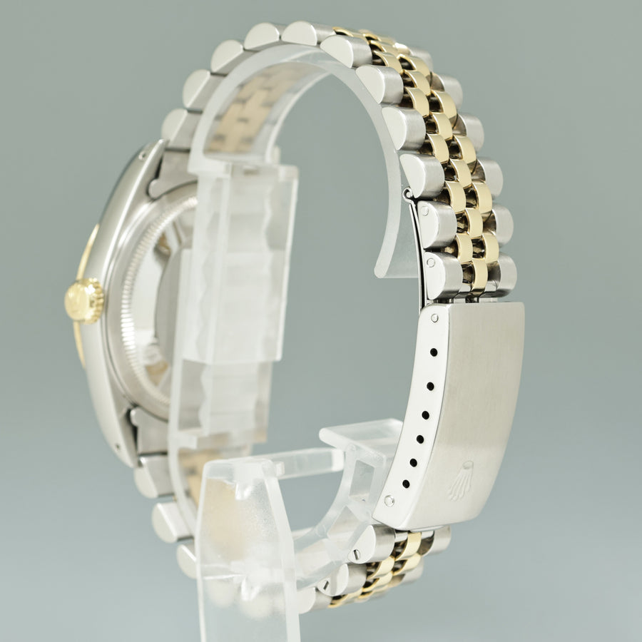 DIAMOND Pearl Rolex DateJust 16233 Two-Tone Yellow Gold Jubilee Watch Box