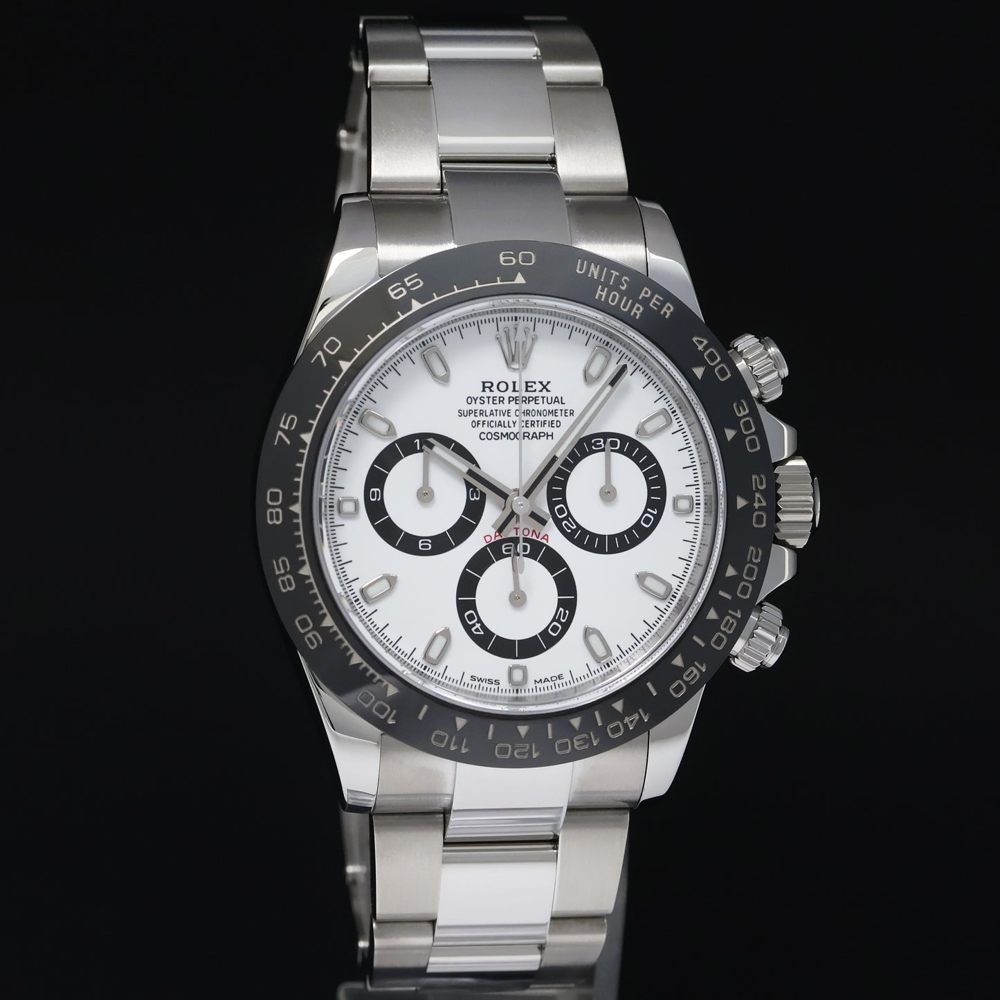 2020 MINT PAPERS Rolex 116500LN Daytona White Ceramic Panda Chrono 40mm Steel Watch