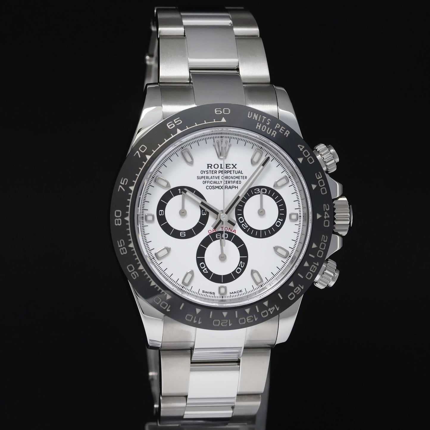 MINT PAPERS Rolex Daytona 116500LN White Ceramic Panda Chrono 40mm Steel Watch