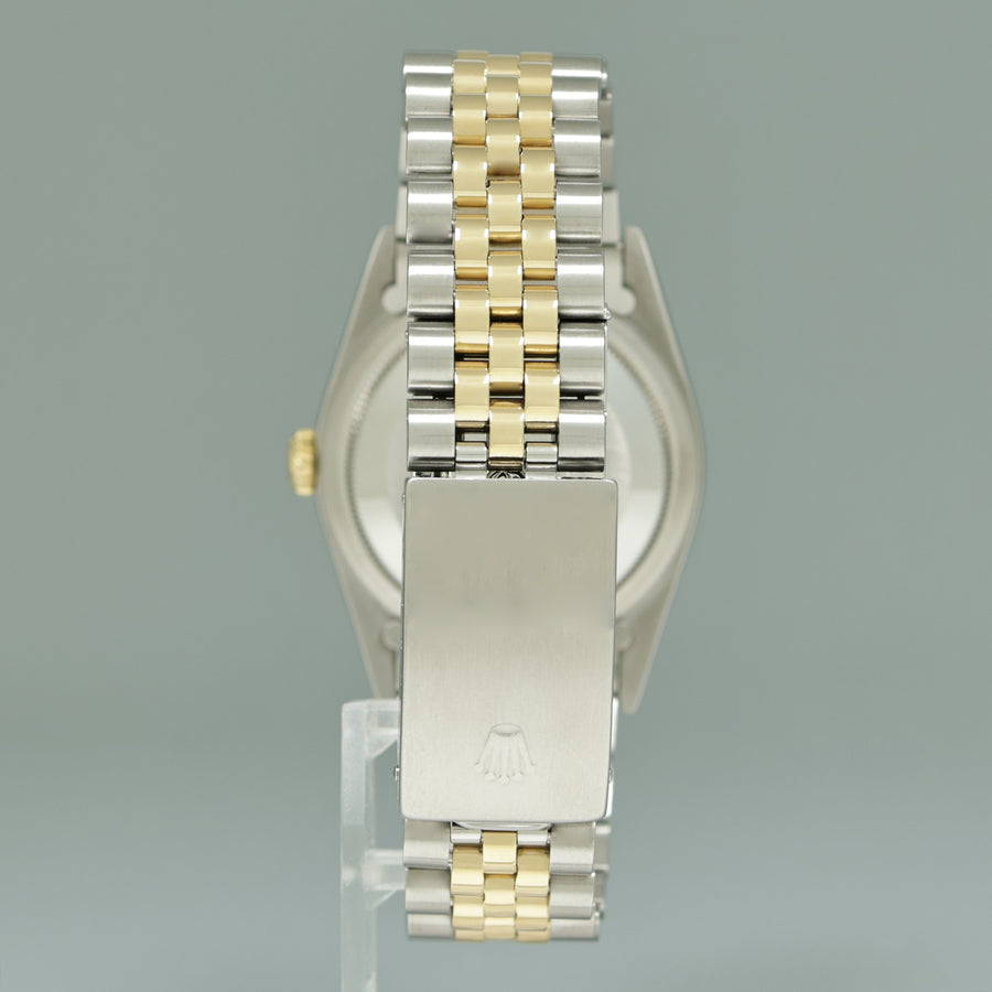 DIAMOND Pearl Rolex DateJust 16233 Two-Tone Yellow Gold Jubilee Watch Box