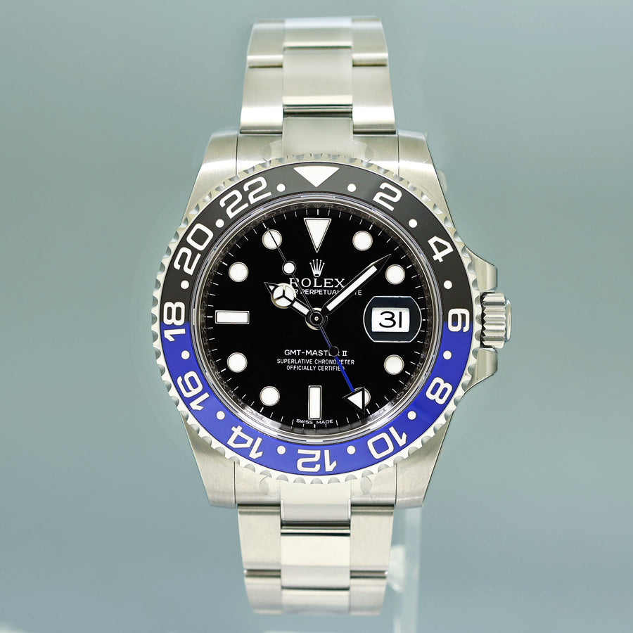 STICKERS NEW 2013 PAPERS Rolex 116710BLNR GMT Master II Steel Batman Blue Watch