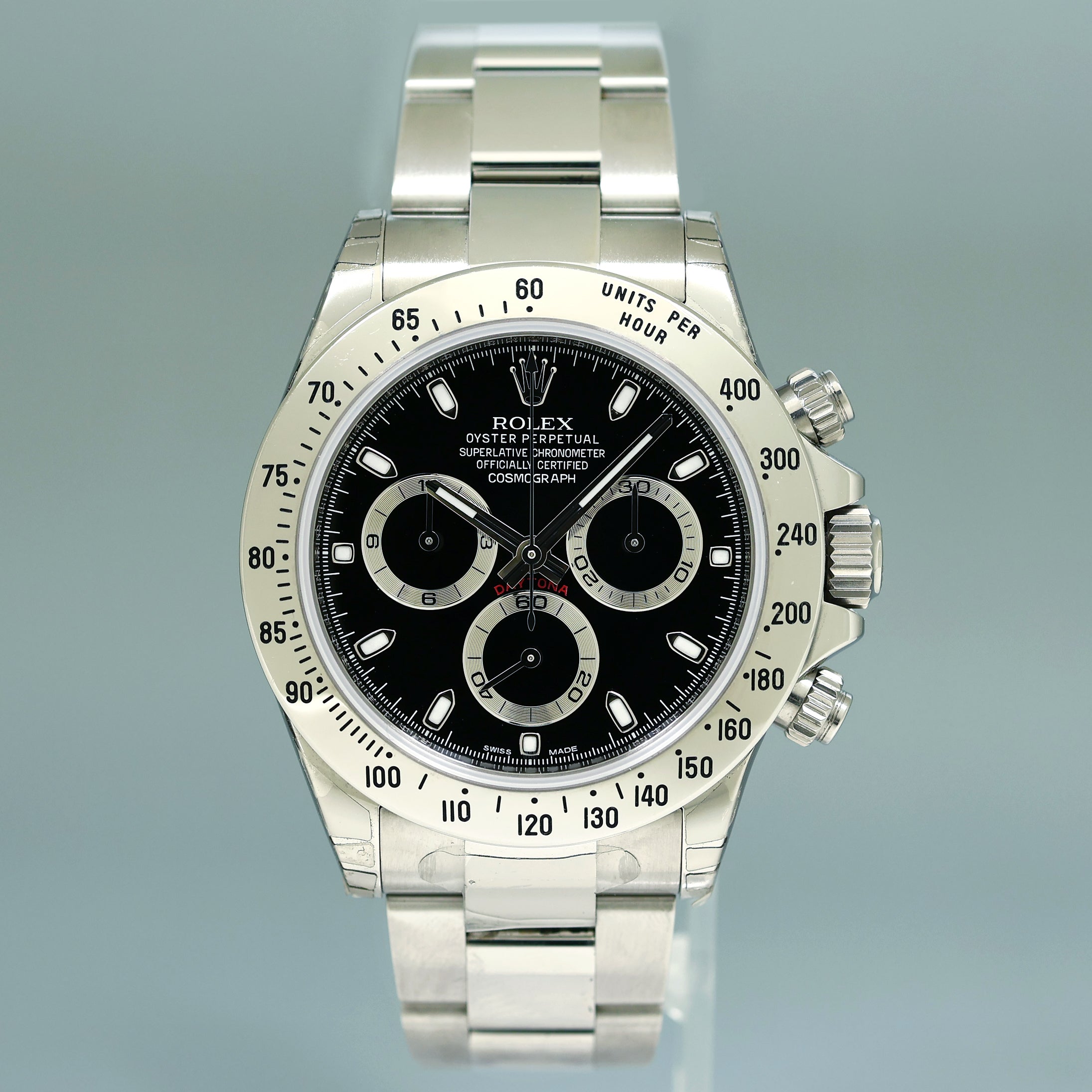 PAPERS STICKERS NEW 2012 Rolex Daytona 116520 Black Steel Chrono 40mm Watch Box