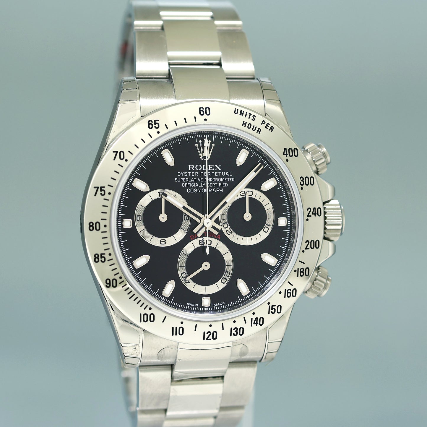 PAPERS STICKERS NEW 2012 Rolex Daytona 116520 Black Steel Chrono 40mm Watch Box
