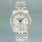 MINT Rolex DateJust 16264 Turn-O-Graph Silver Stick Jubilee White Gold 36mm Watch Box