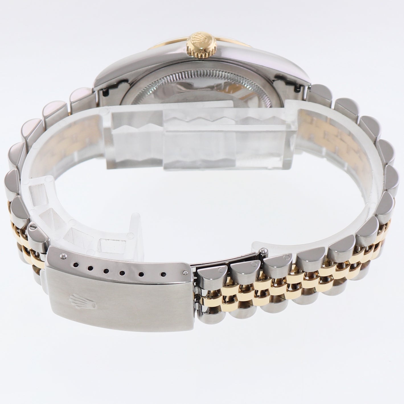 MINT Rolex DateJust 36mm White Roman 16233 Two Tone Steel Jubilee Watch Box