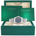 2022 MINT Rolex DateJust 41 Blue Diamond Jubilee Fluted 126334 Watch Box
