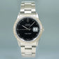 MINT Rolex DateJust 16264 Turn-O-Graph Black Stick Oyster White Gold 36mm Watch Box