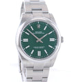 2023 MINT ROLEX 124300 Oyster Perpetual 41mm Green Watch Box