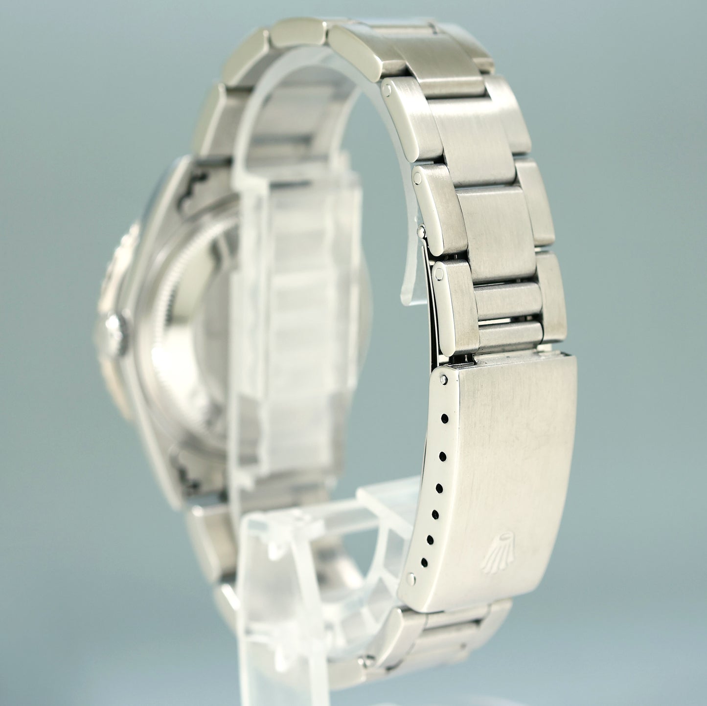 MINT Rolex DateJust 16264 Turn-O-Graph Black Stick Oyster White Gold 36mm Watch Box