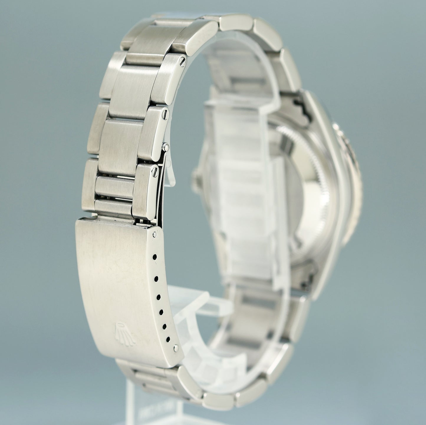 MINT Rolex DateJust 16264 Turn-O-Graph Black Stick Oyster White Gold 36mm Watch Box