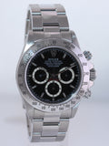 MINT Rolex 16520 Zenith Daytona Chronograph Black Dial 40mm Watch Box