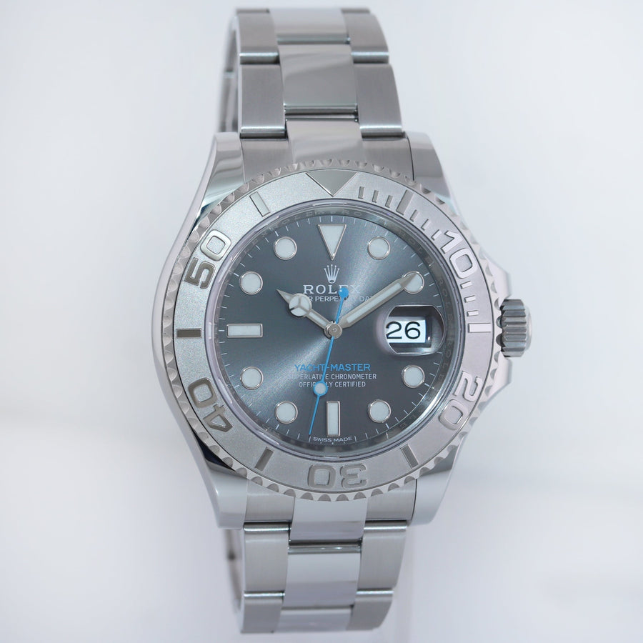 2025 CPO Papers MINT Rolex Yacht-Master 116622 Rhodium Steel Platinum 40mm Watch Box
