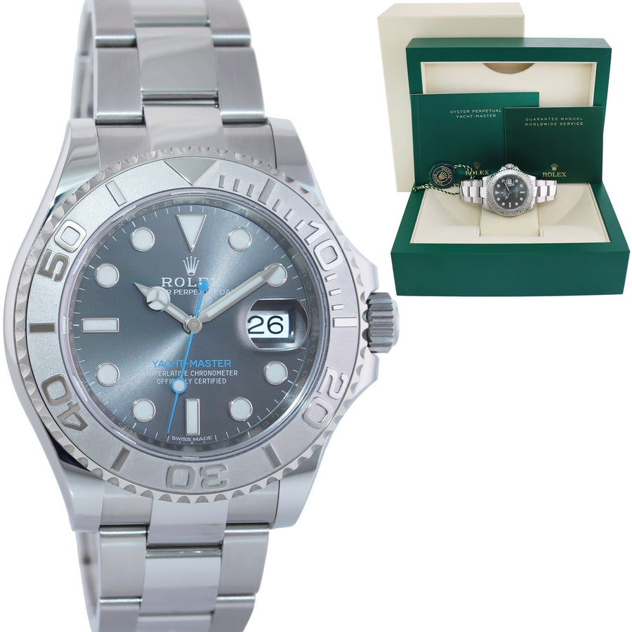 2025 CPO Papers MINT Rolex Yacht-Master 116622 Rhodium Steel Platinum 40mm Watch Box