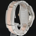 2004 Rolex DateJust 36mm Turn-O-Graph 116261 Rose Gold Two Tone Steel White Dial Watch