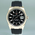 2023 NEW Rolex 336239 Black Sky-Dweller White Gold 42mm Oysterflex Watch Box