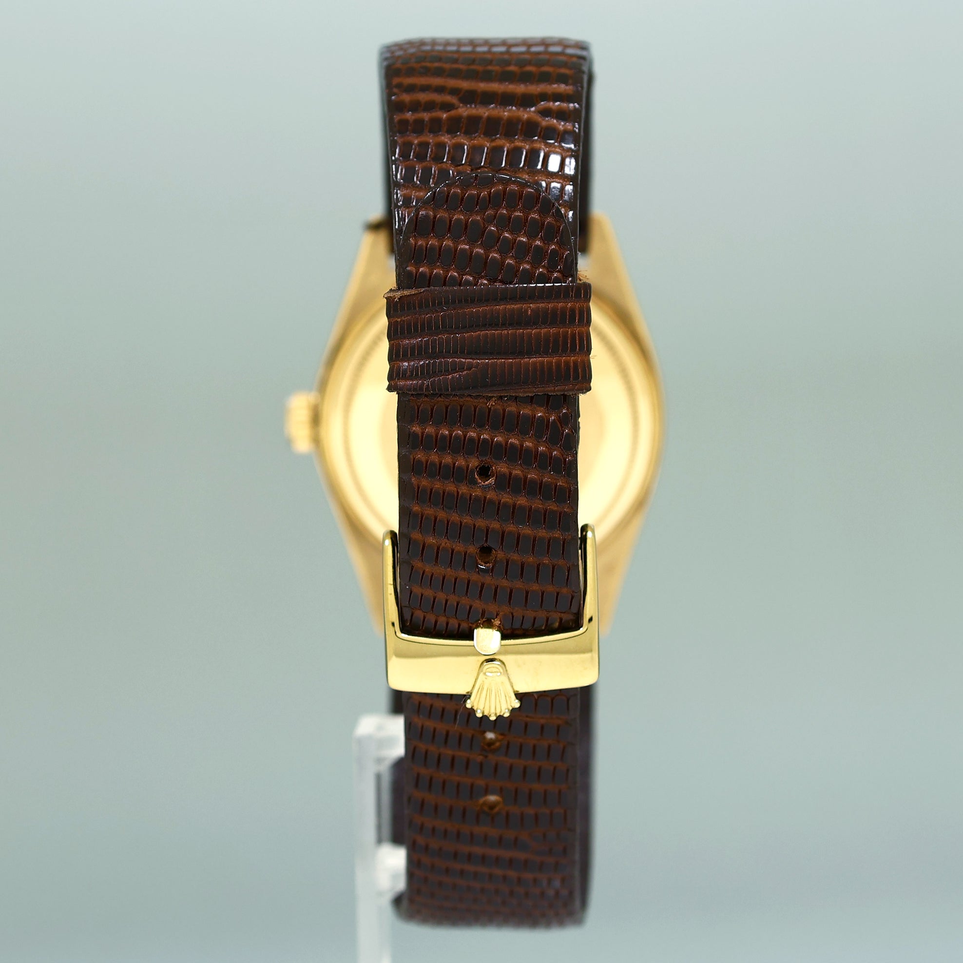 Rolex President Day Date 18038 Yellow Gold Champagne Diamond Quickset Watch Box