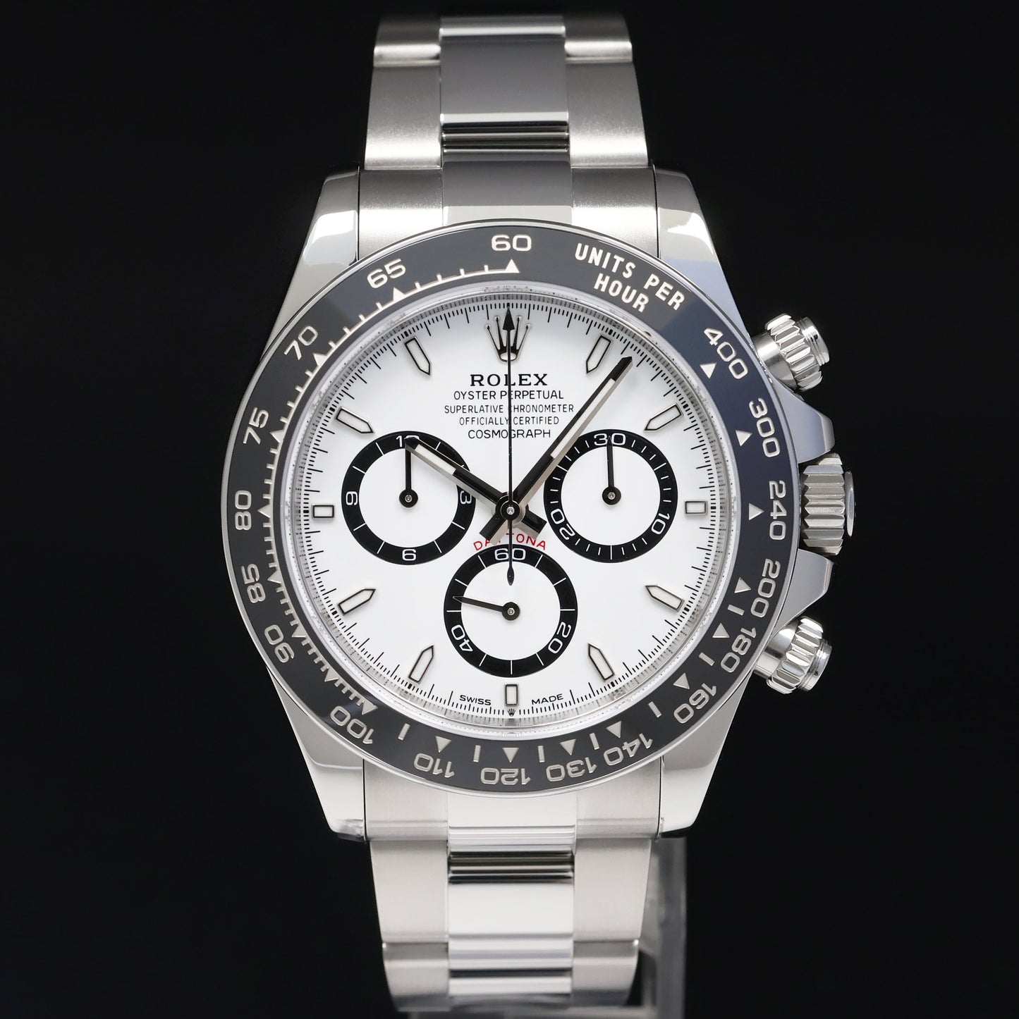 MAY 2024 NEW PAPERS Rolex Daytona 126500LN White Panda Ceramic Steel Watch Box