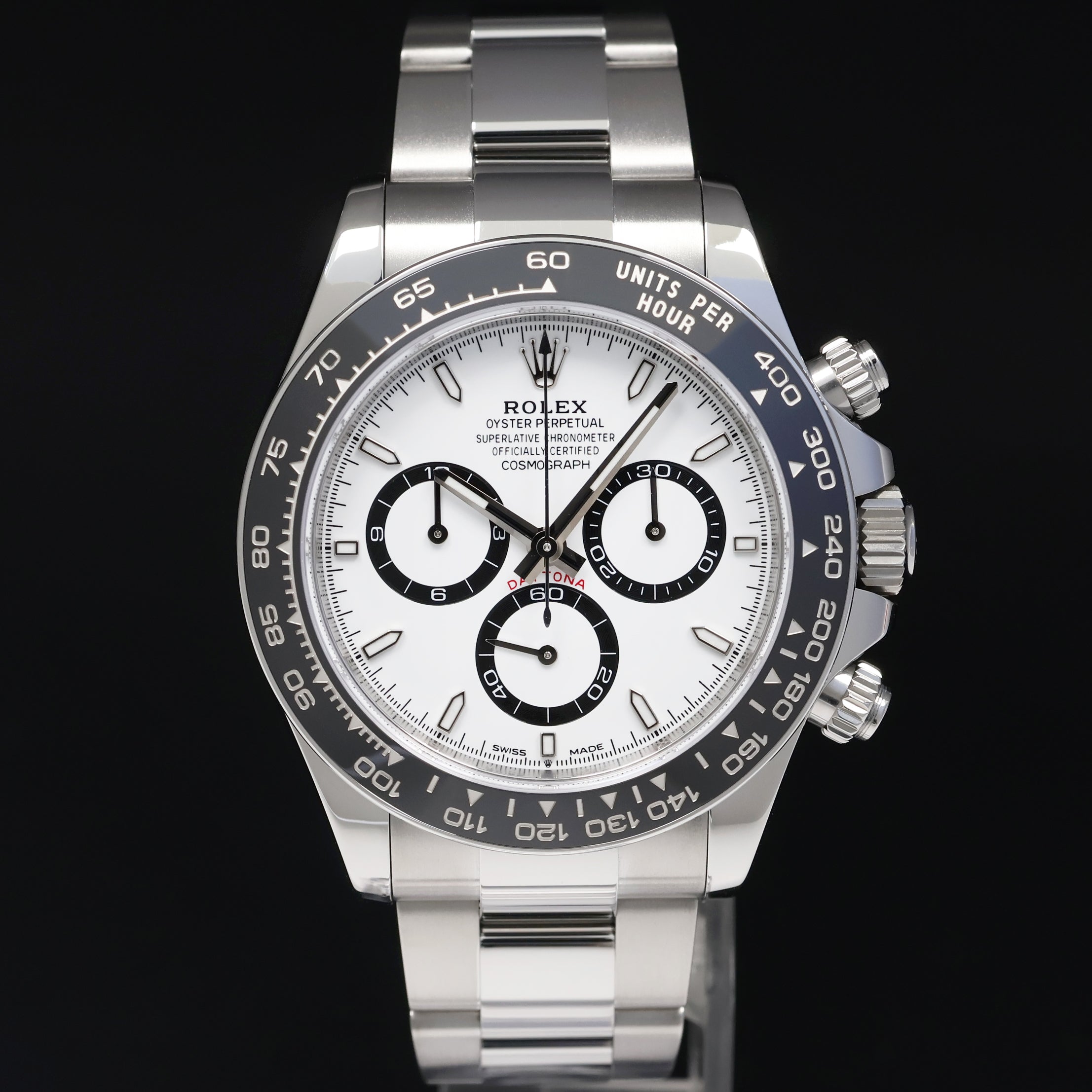 AUGUST NEW 2025  PAPERS Rolex Daytona 126500LN White Panda Ceramic Steel Watch Box