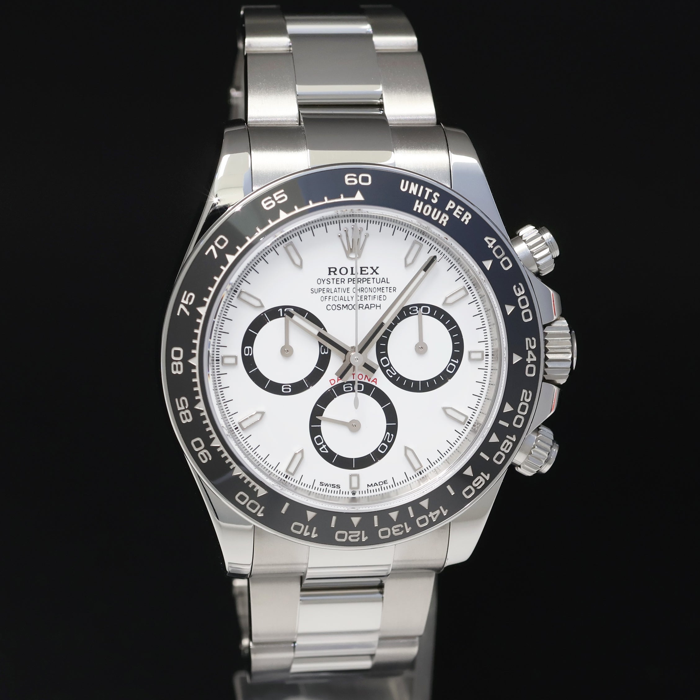 AUGUST NEW 2025  PAPERS Rolex Daytona 126500LN White Panda Ceramic Steel Watch Box