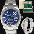 2019 MINT Rolex Blue Sky-Dweller 326934 White Gold Oyster 42mm Watch Box