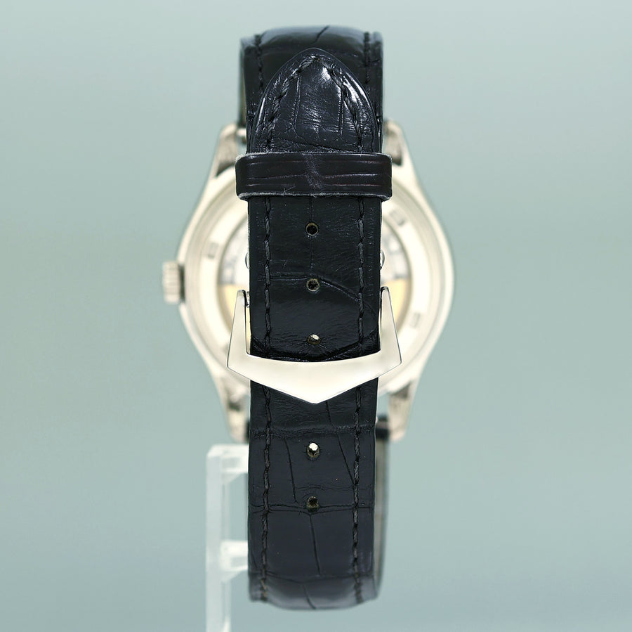 MINT Patek Philippe 5146G White Gold Annual Calendar Grey 39mm Moon Watch Box
