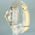 MINT 2008 Rolex Gold Buckle Rolex Submariner 16613 Two Tone Blue Serti Diamond Watch