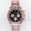 2022 MINT Rolex Daytona 40m Cosmograph Rose Gold Black 116505 Chrono Watch Box