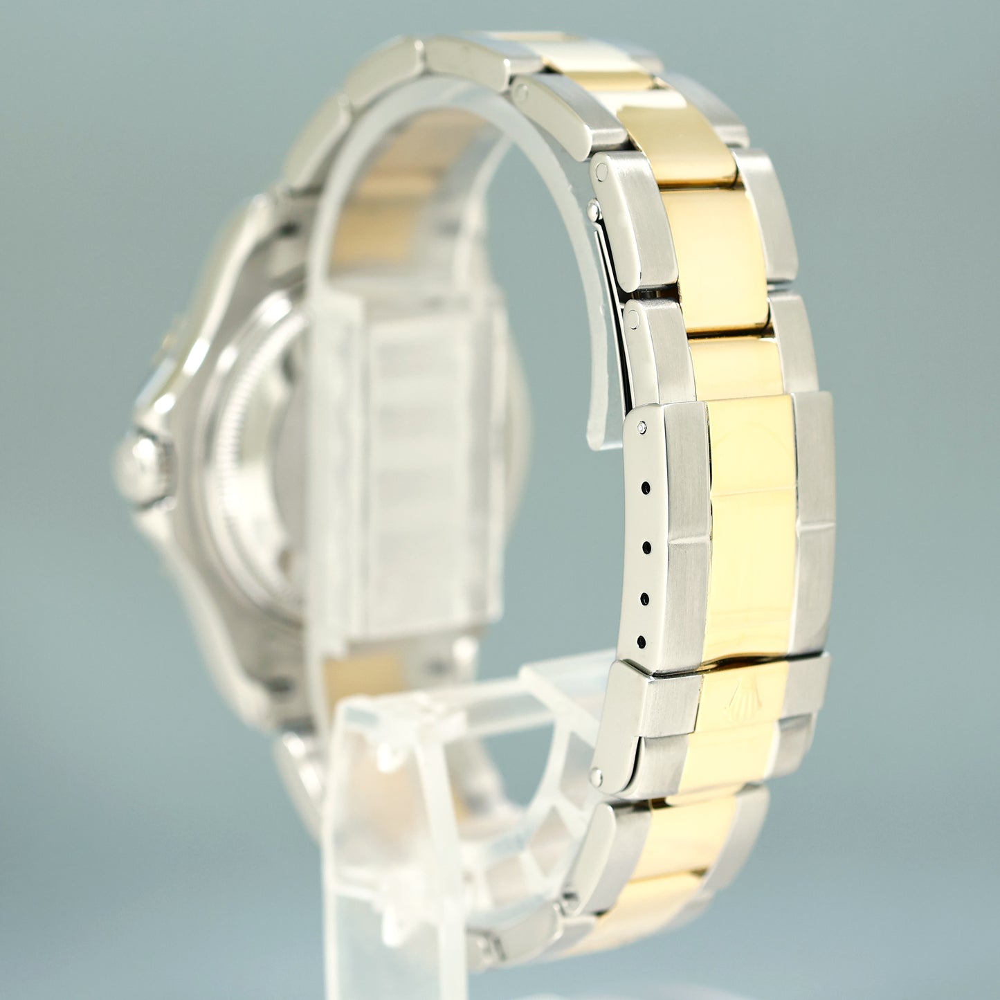 MINT Ladies Rolex Yacht-Master 168623 35mm Yellow Gold Two Tone Slate Watch Box
