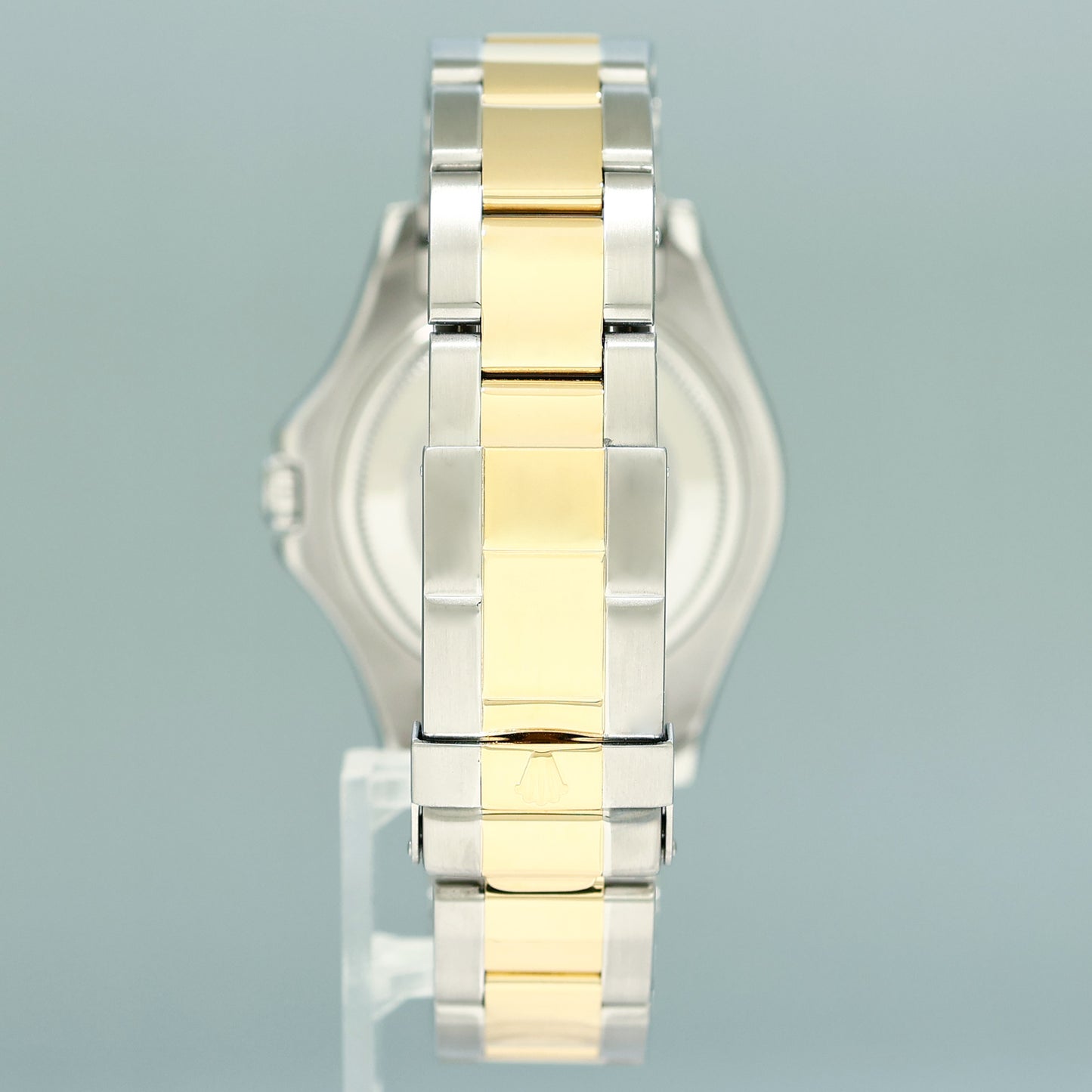 MINT Ladies Rolex Yacht-Master 168623 35mm Yellow Gold Two Tone Slate Watch Box