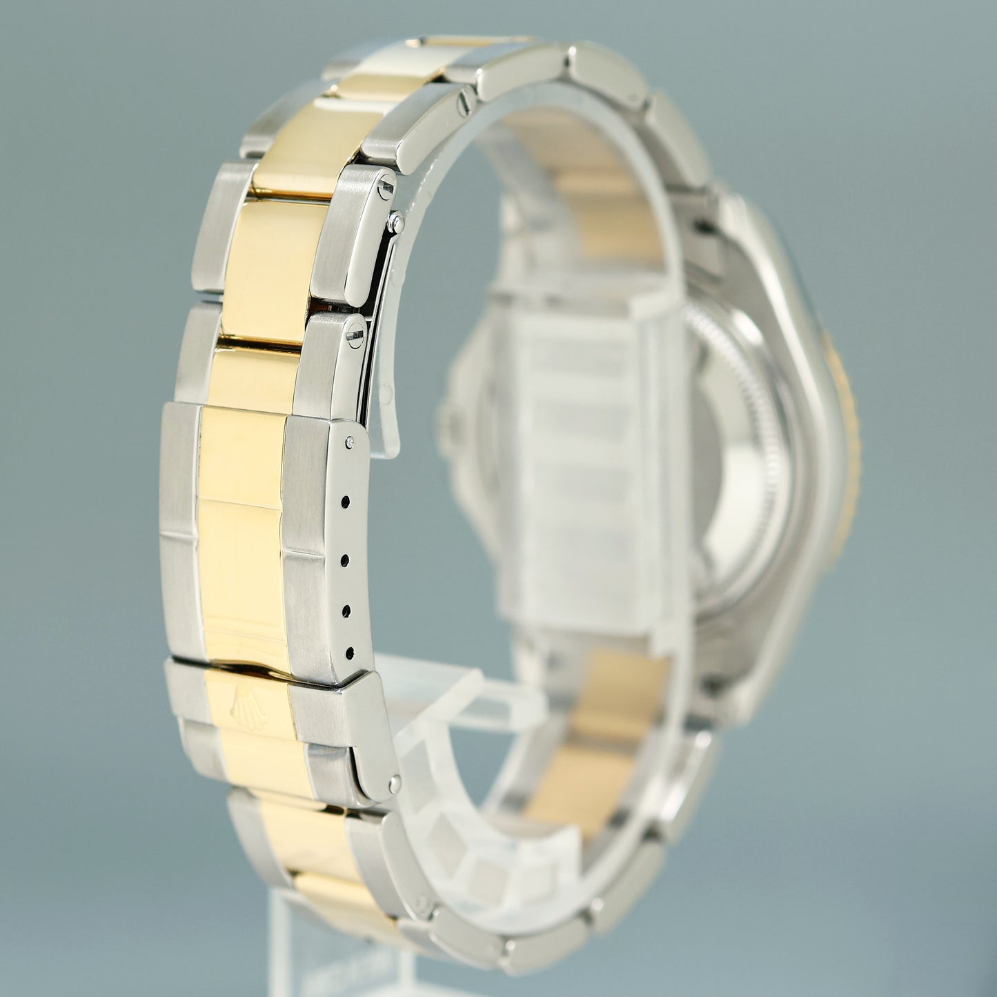 MINT Ladies Rolex Yacht-Master 168623 35mm Yellow Gold Two Tone Slate Watch Box