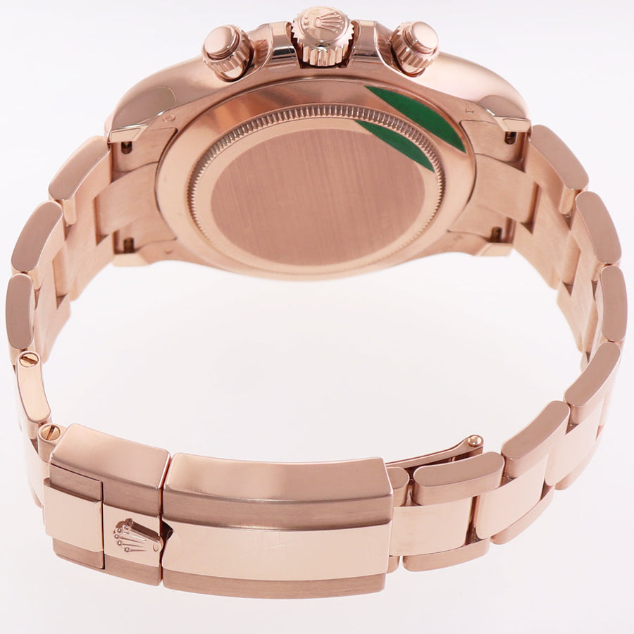 2022 MINT Rolex Daytona 40m Cosmograph Rose Gold Black 116505 Chrono Watch Box