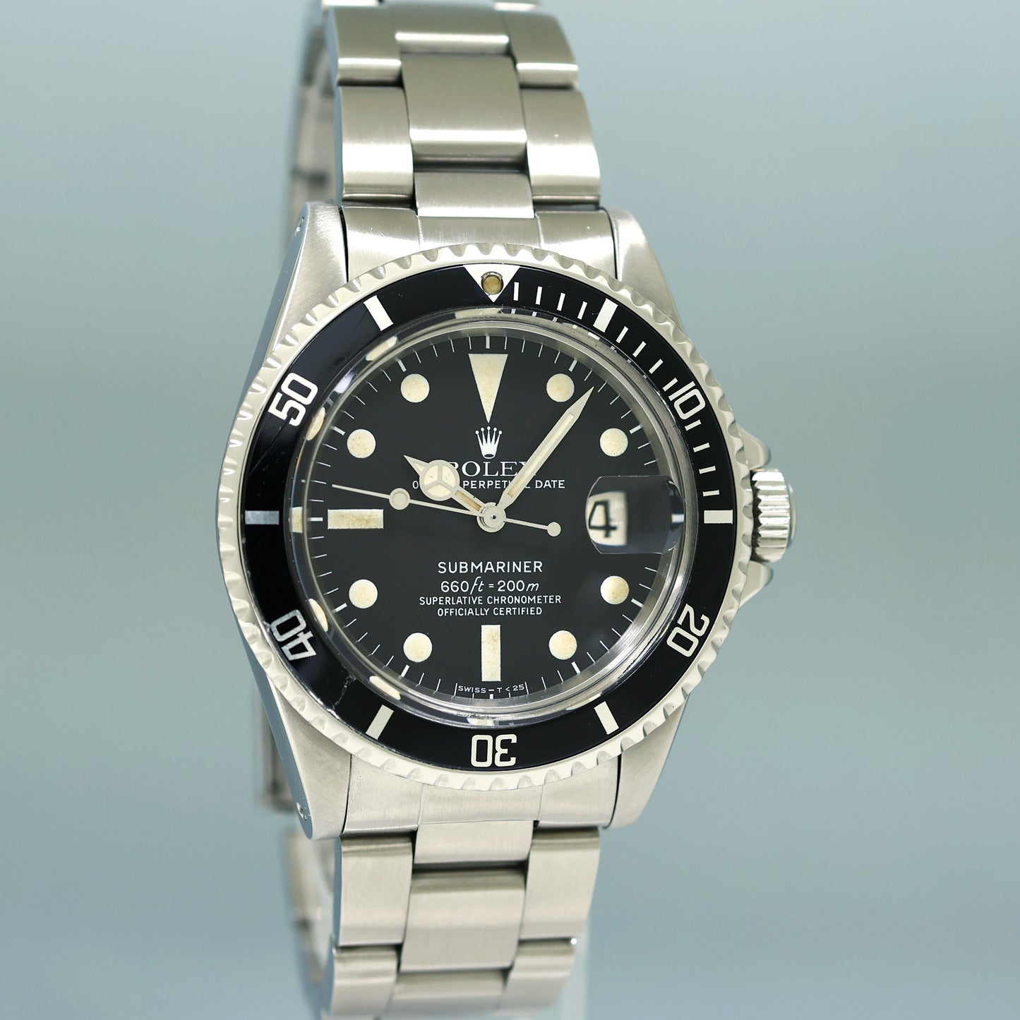 Vintage Rolex Submariner Date 1680 Steel Black Oyster 40mm Watch Box