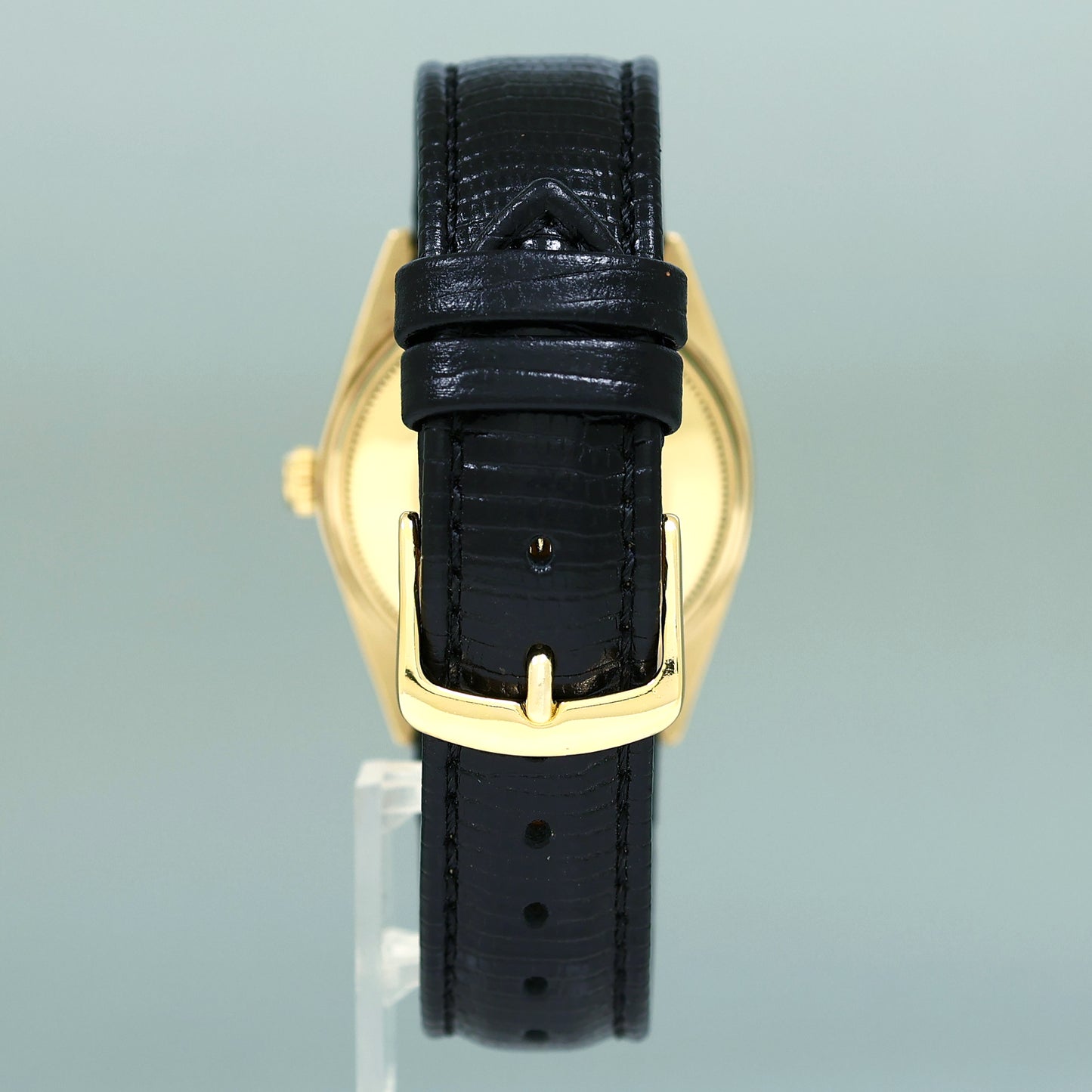 Rolex Date 34mm 1503 Yellow Gold Black Stick Leather Watch Box