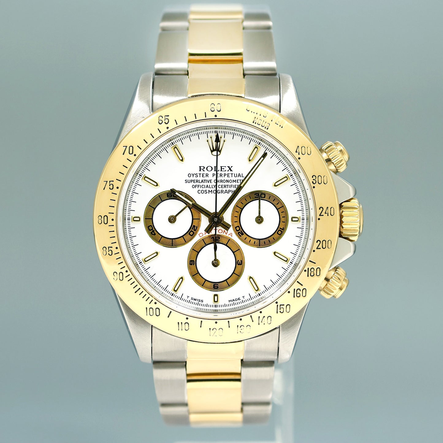 Rolex Daytona 16523 Zenith Two Tone Yellow Gold White Stick Watch Box