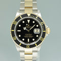 MINT REHAUT Rolex Submariner Black 16613LN Gold Steel Two Tone Gold Watch Box