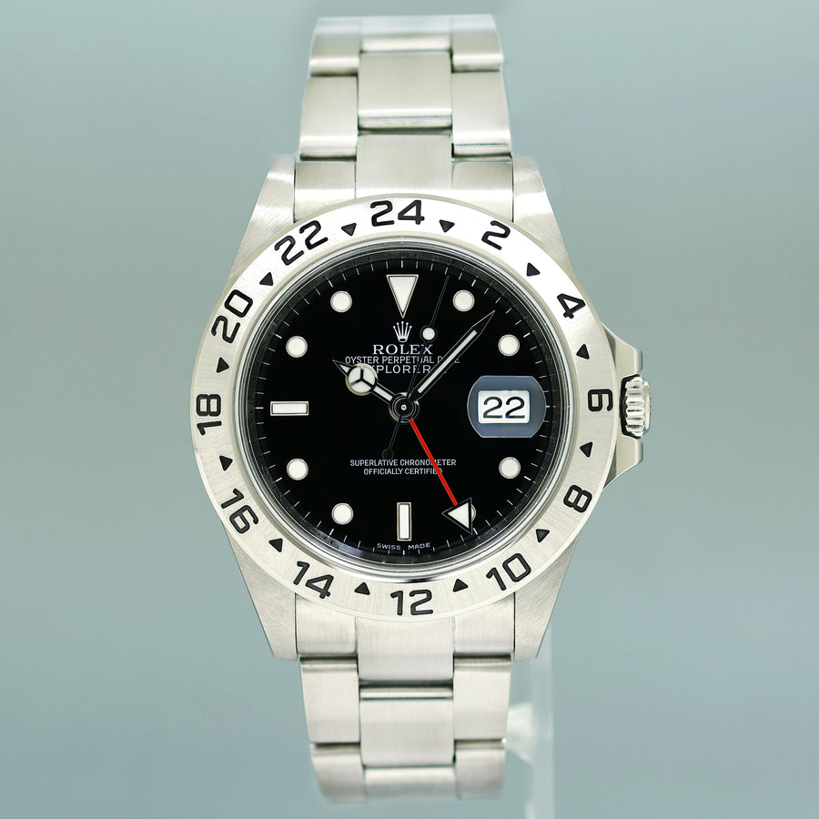 MINT 2008 PAPERS Rolex 16570 Black Steel 3186 Movement Explorer II 40mm Watch Box