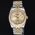 2015 MINT Rolex DateJust Jubilee Two Tone Gold Champagne 116233 Watch Box