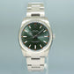 2019 PAPERS MINT Rolex Oyster Perpetual Green Oyster 114200 Watch Box