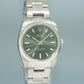 2019 PAPERS MINT Rolex Oyster Perpetual Green Oyster 114200 Watch Box