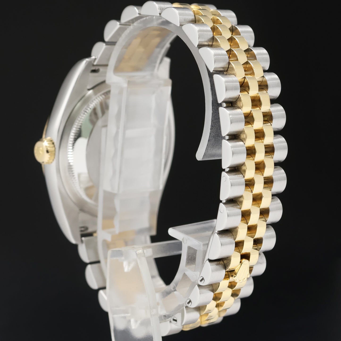 2015 MINT Rolex DateJust Jubilee Two Tone Gold Champagne 116233 Watch Box