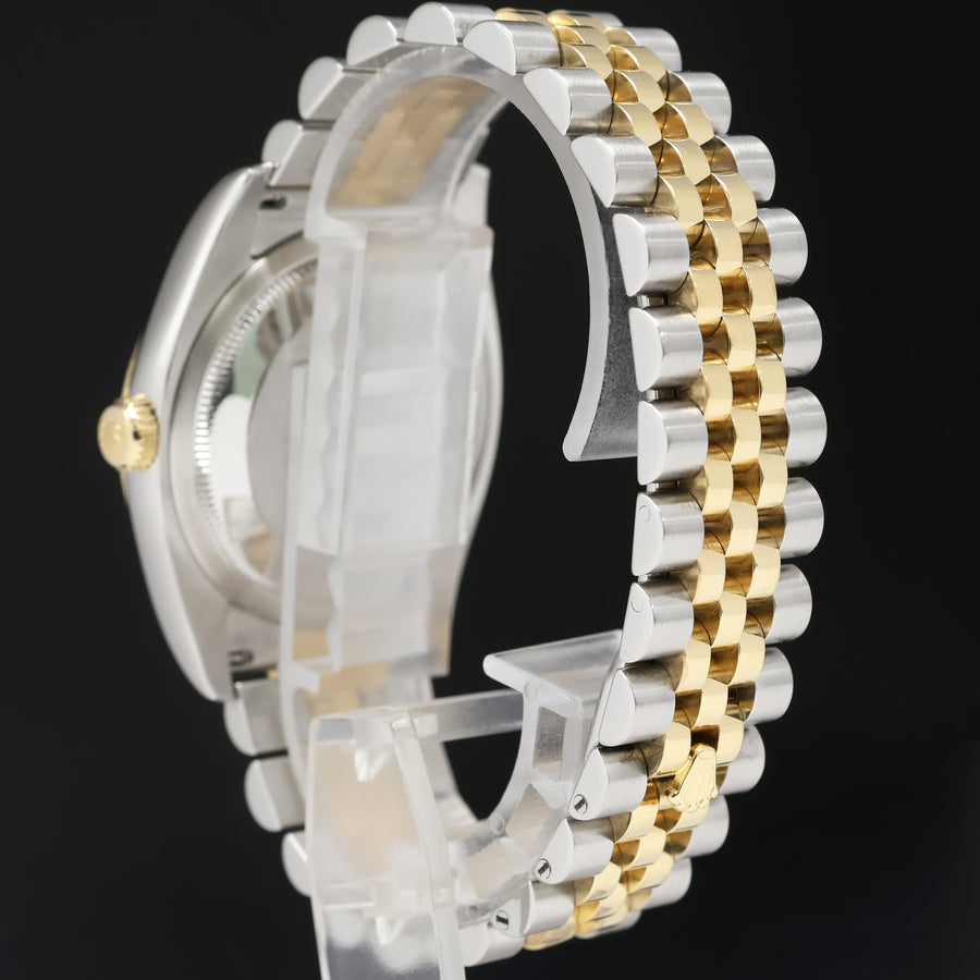 2015 MINT Rolex DateJust Jubilee Two Tone Gold Champagne 116233 Watch Box