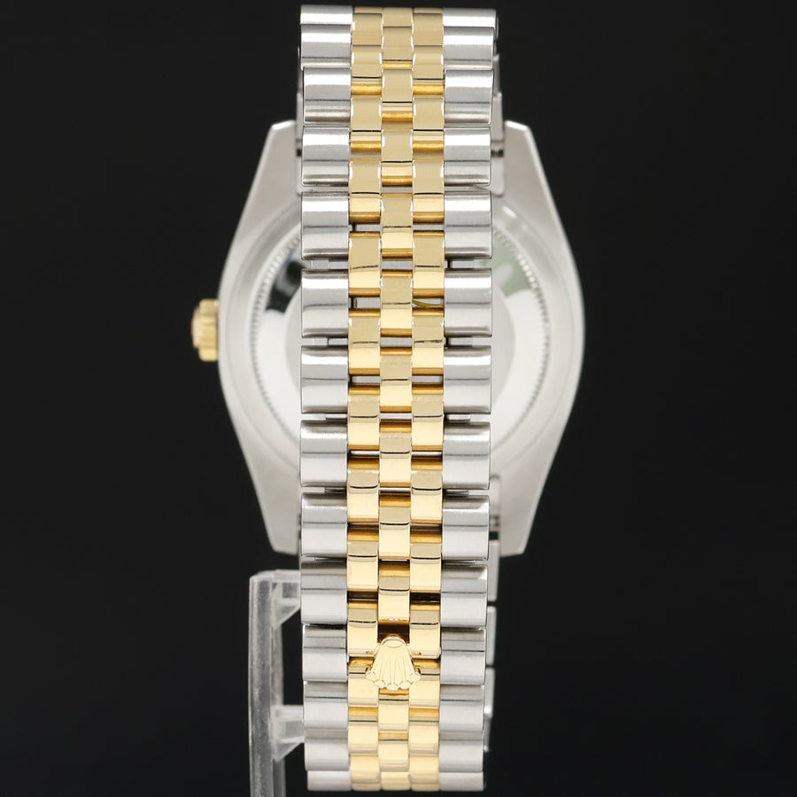 2015 MINT Rolex DateJust Jubilee Two Tone Gold Champagne 116233 Watch Box