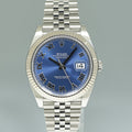 2022 MINT Rolex 126334 DateJust 41 41mm Blue Roman Jubilee Fluted Watch Box