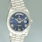 2024 NEW Rolex Platinum President Blue Roman Day Date 40mm 228236 Watch Box