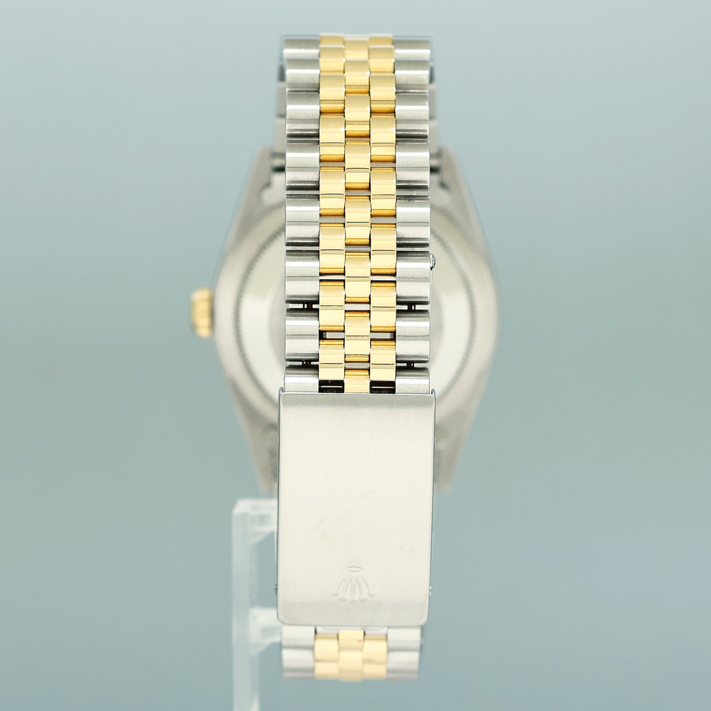 MINT Rolex DateJust 16233 Two Tone Yellow Gold Jubilee Champagne Diamond Watch