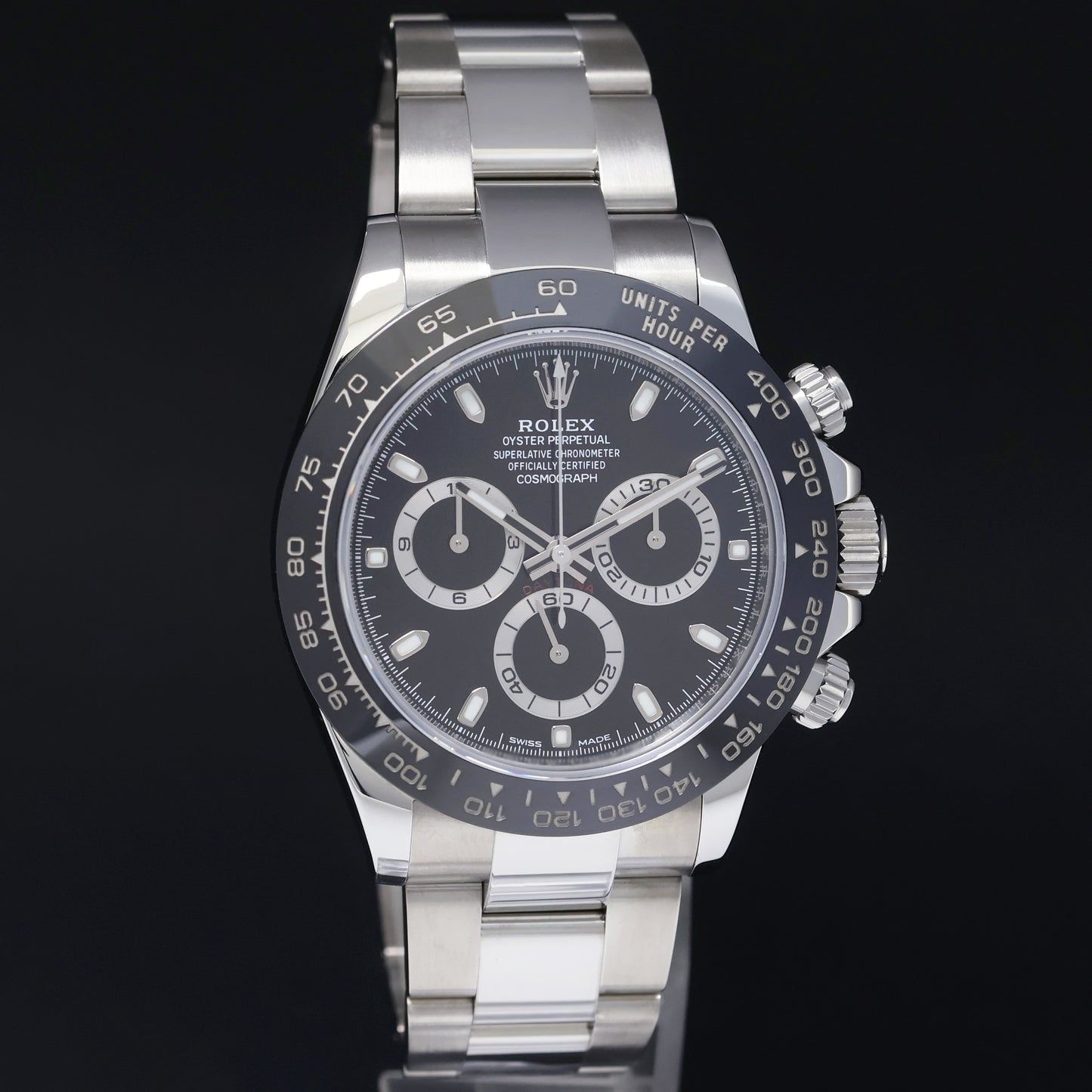 2019 MINT PAPERS Rolex Daytona 116500LN Black Ceramic Steel 40mm Watch